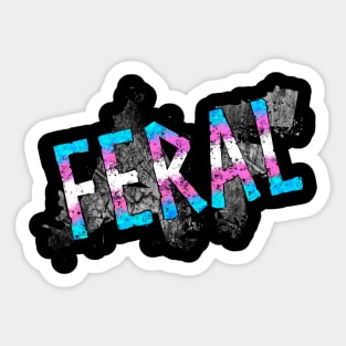 Feral Pride - Trans Sticker